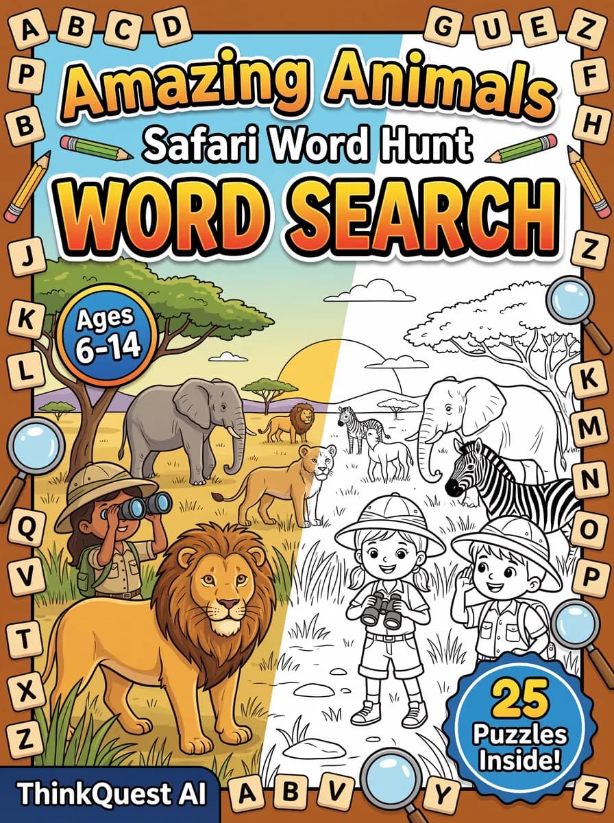 Amazing Animals: Safari Word Hunt
