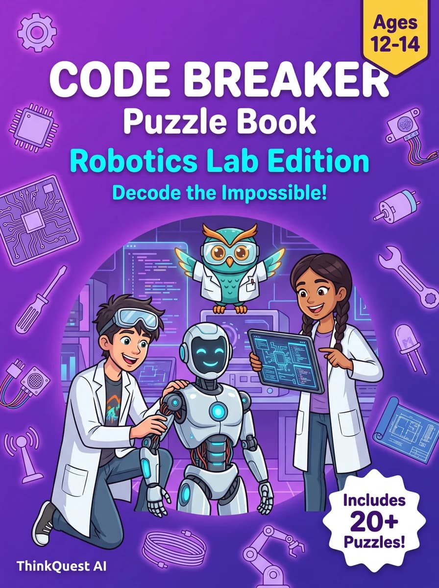 Code Breaker Puzzle Book: Robotics Lab Edition