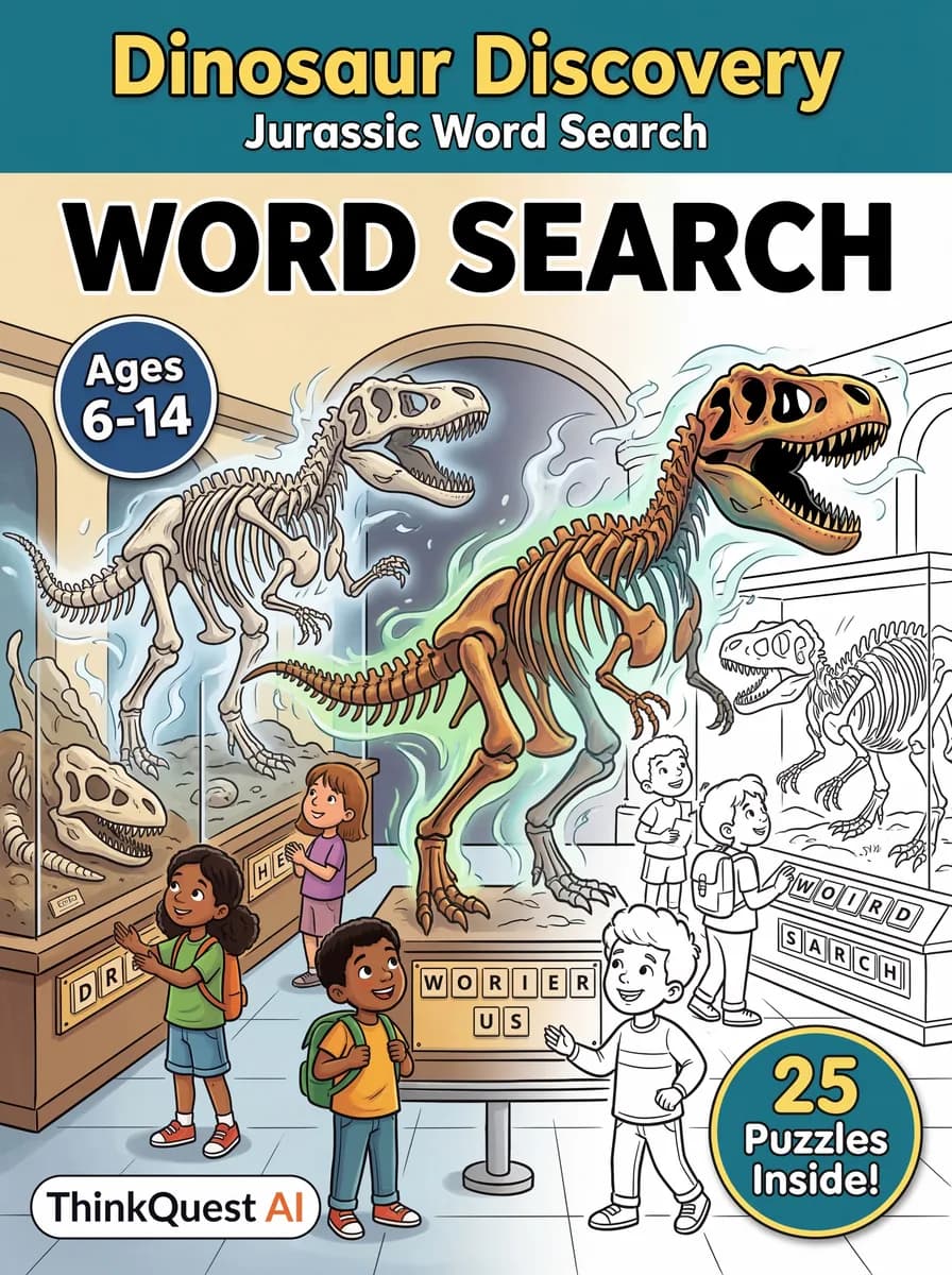 Dinosaur Discovery: Jurassic Word Search