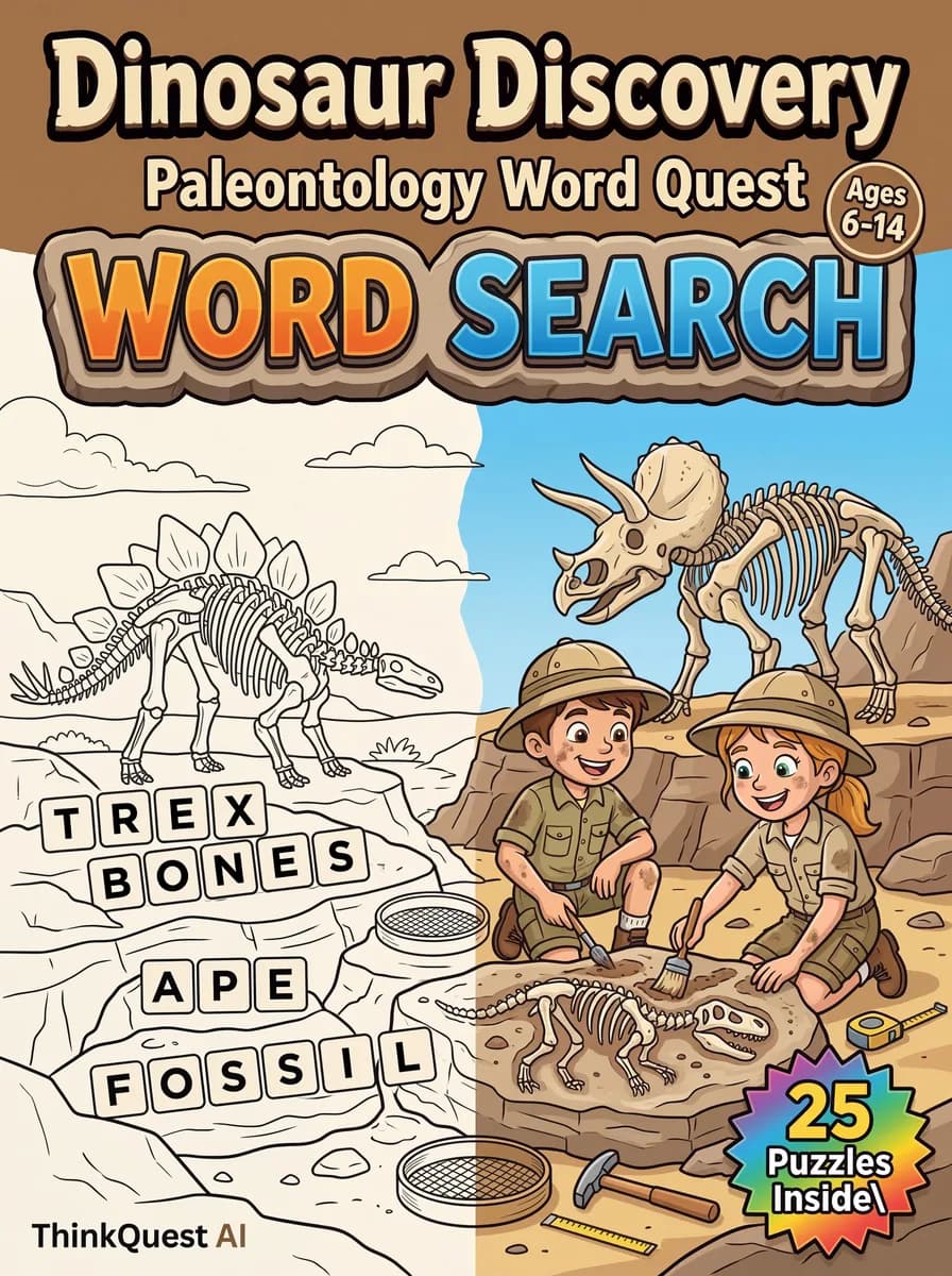 Dinosaur Discovery: Paleontology Word Quest