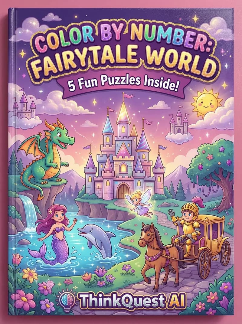 Color By Number: Fairytale World