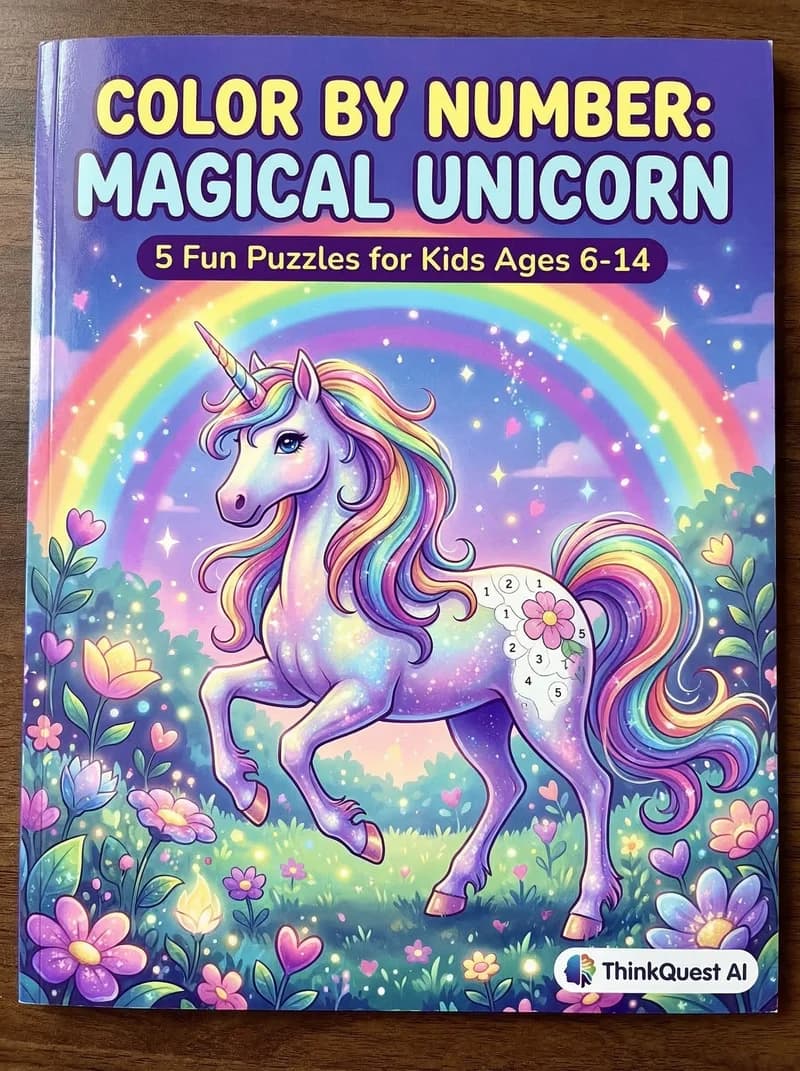 Color By Number: Magical Unicorn