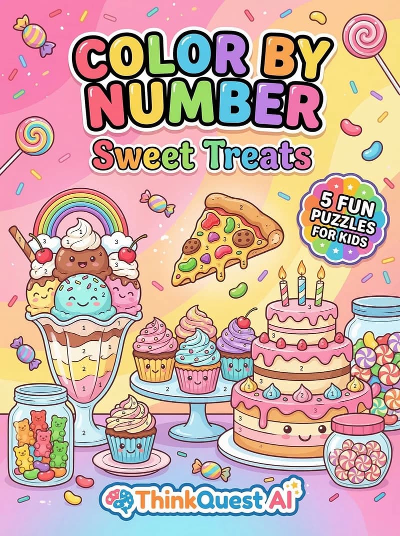 Color By Number: Sweet Treats