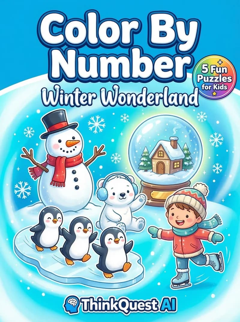Color By Number: Winter Wonderland