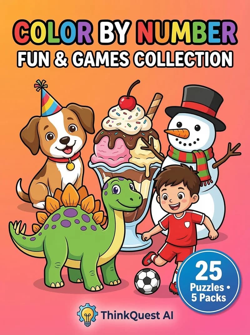 Color By Number: Fun & Games Collection