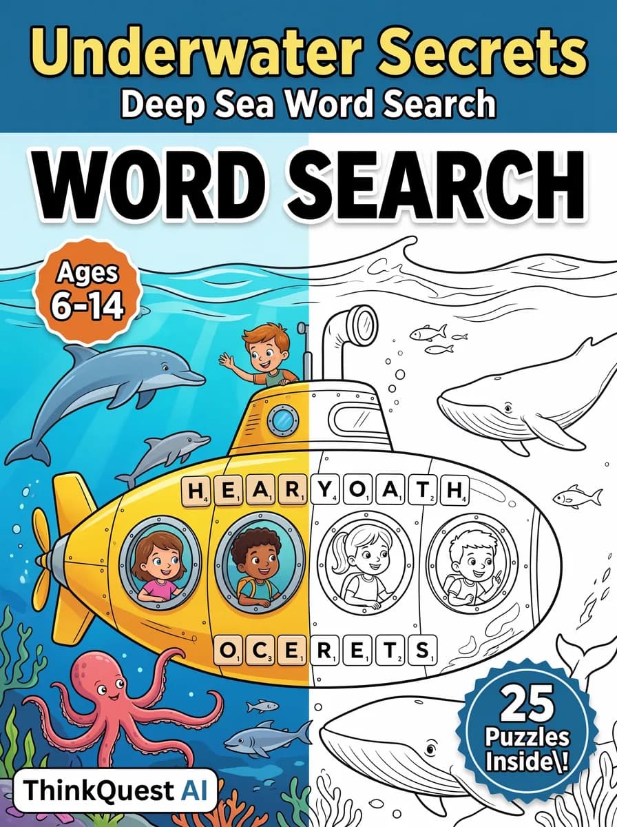 Underwater Secrets: Deep Sea Word Search